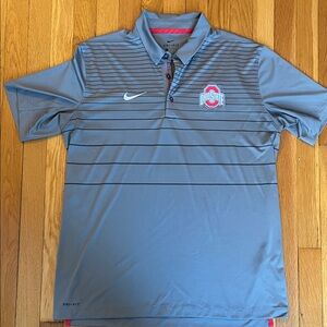 Ohio State Nike Gray Men's Polo, Size L